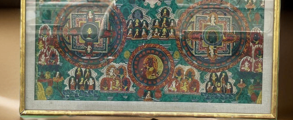 V000062 Asian Art - Unique -Original Antique - Thangka -Art Wall decor- Collectors