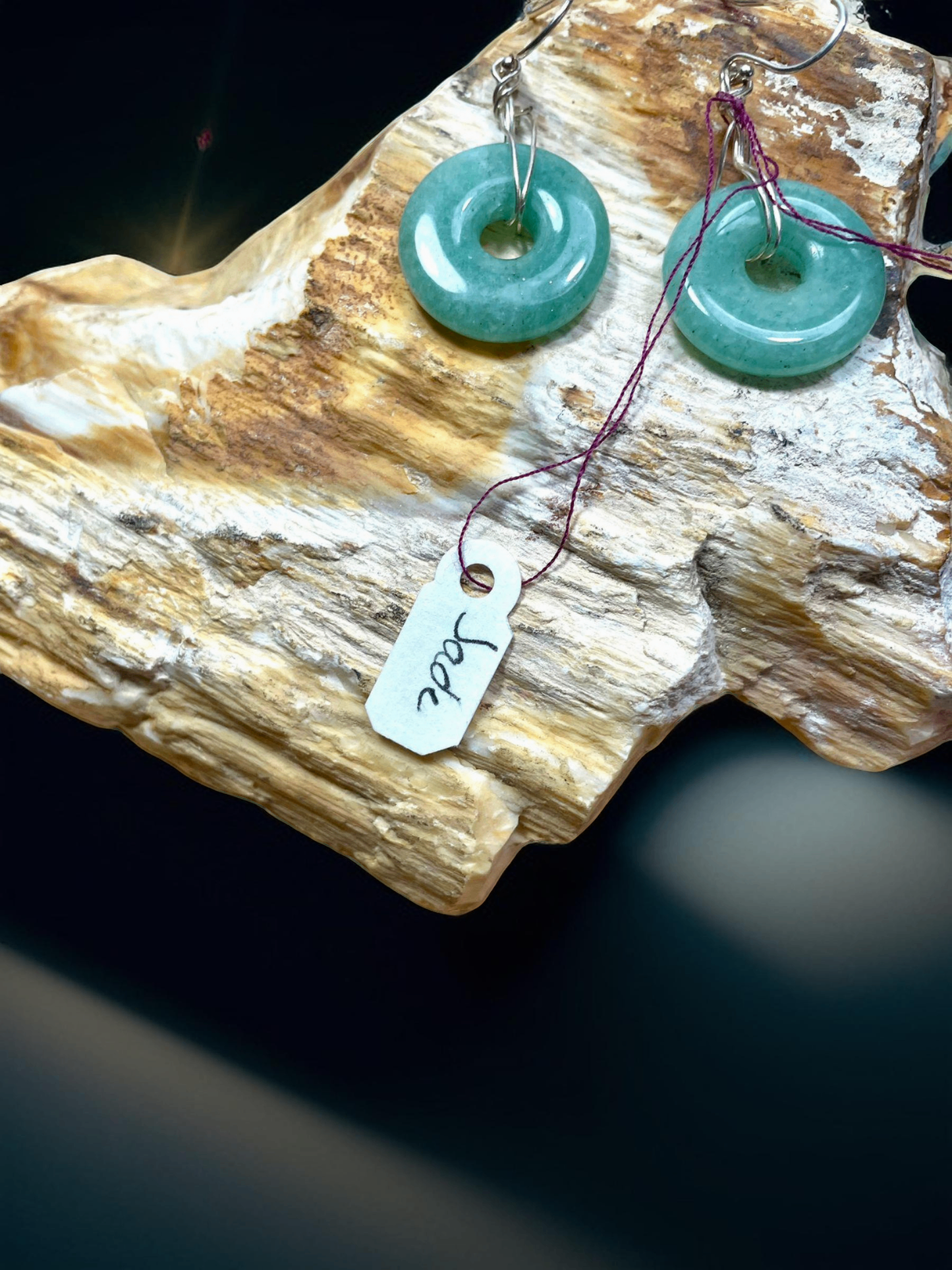 V000043 Timeless Jade Harmony Earrings- Jewelry Arts